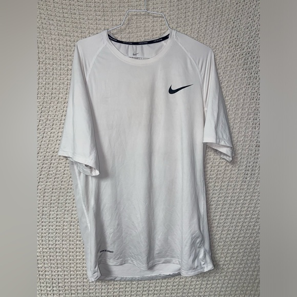 Nike Pro White Dri-fit Compression Shirt Tank Leggings Bundle Men’s Large - Picture 6 of 12